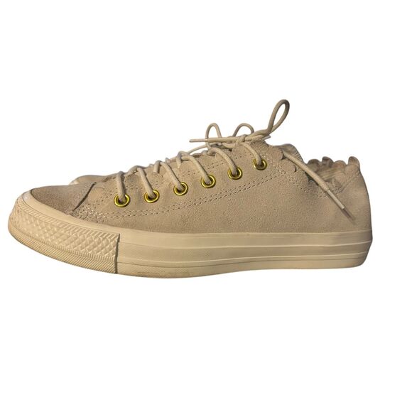 Women's Converse Chuck Taylor All Star Frilly Thrills - Egret - Size 8 - Picture 1 of 8